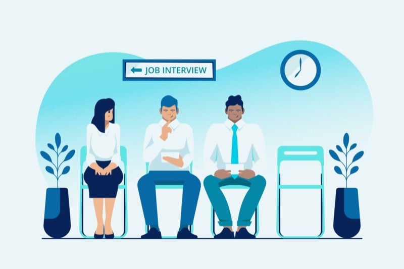 Applications may be rejected after an interview